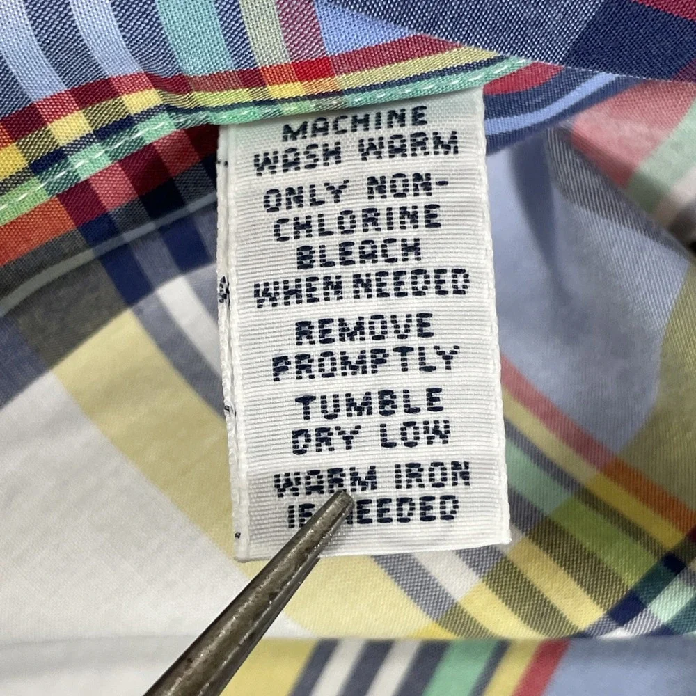 Vintage Polo Ralph Lauren Shirt Mens Size XXL Plaid Classic Fit Button Down‎